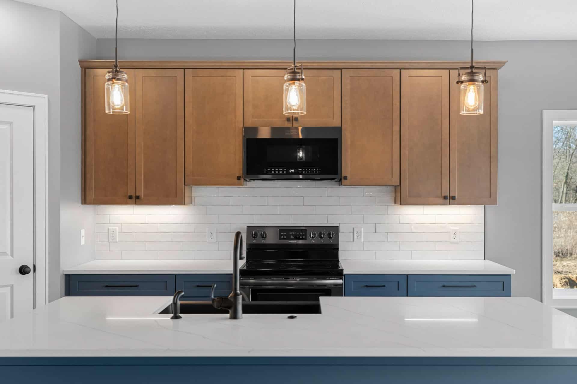 two-tone-kitchen-blue-natural-wood-portage-county-ohio